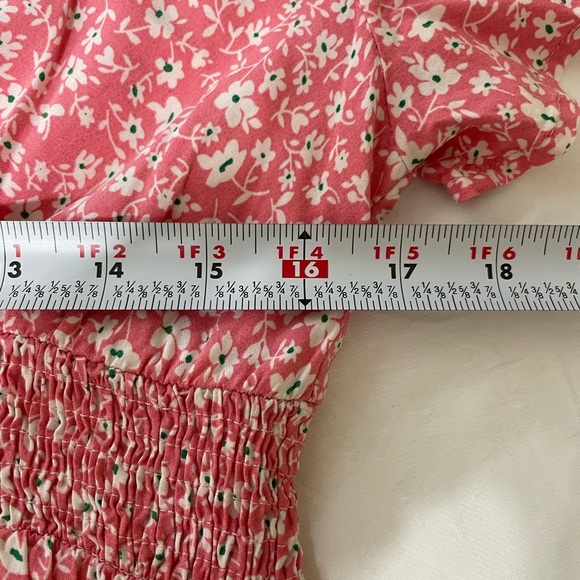 SHEIN Women’s Size XL Dress in pink white and green floral fabric - Picture 11 of 12